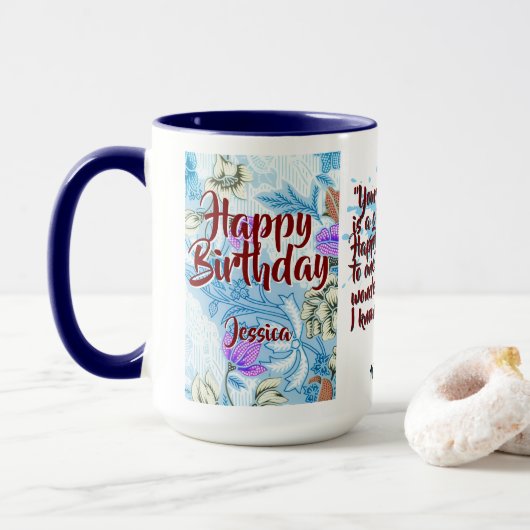 Batik Combo Mug CM12-01 Pisces Tasse (Mit Donut)