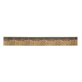 Batik Earthy Coffee Bean Elegant Rustic Rugged Satinband (Vorderseite)