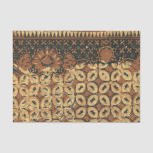 Batik Earthy Coffee Bean Elegant Rustikal geplagt Seidenpapier
