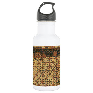 Batik Earthy Kaffeebohne Elegant Rustikal Robust Edelstahlflasche