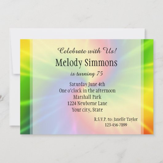 Batik Einladung (Rückseite)