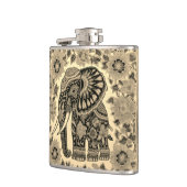 Batik Elephant Vintage Style Design, Specialty Mug Flachmann (Links)