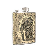 Batik Elephant Vintage Style Design, Specialty Mug Flachmann (Rechts)