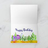 Batik-fischartige Karte (Innenseite)