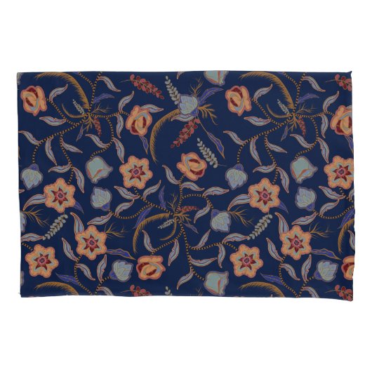 BATIK FLORAL BOTANICAL KISSENBEZUG (Vorderseite-Links)