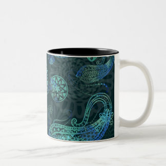 Batik-Freuden-Tasse Zweifarbige Tasse