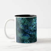 Batik-Freuden-Tasse Zweifarbige Tasse (Links)