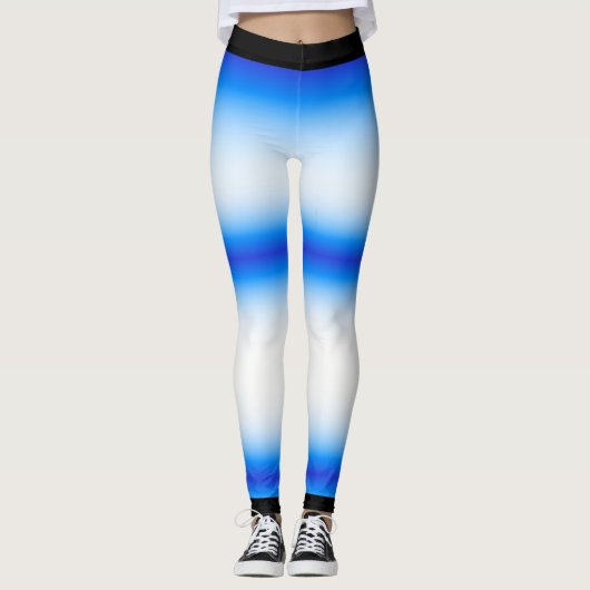 Batik-Gefärbte Krawatte Leggings (Vorderseite)