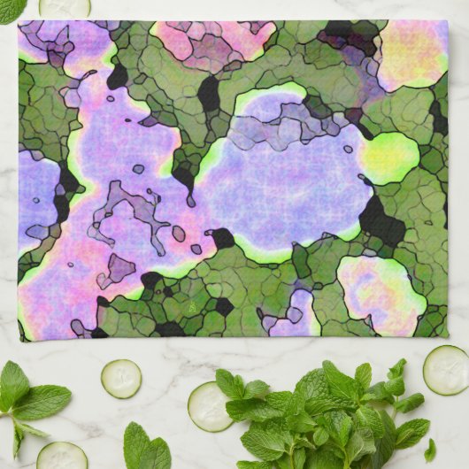 Batik Hydrangeas Geschirrtuch (Gefaltet)