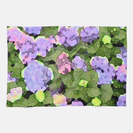 Batik Hydrangeas Geschirrtuch (Horizontal)