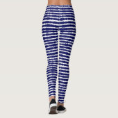 Batik-Indigo-Stilstreifen Leggings (Rückseite)