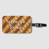 Batik Indonesia Proud Gepäckanhänger (Vorderseite (Horizontal))