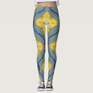 Batik Indonesische Wachsresist-Färbetechnik Leggings
