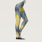 Batik Indonesische Wax-Resist Dyeing Technik Leggings (Rechts)