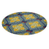 Batik Indonesische Wax-Resist Dyeing Technik Schneidebrett (Ecke)