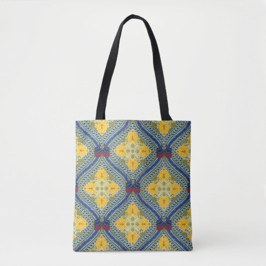 Batik Indonesische Wax-Resist Dyeing Technik Tasche (Vorderseite)