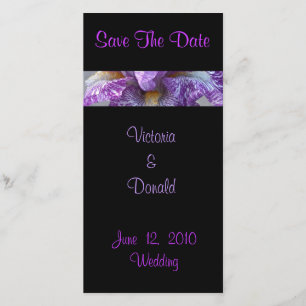 Batik Iris Save the Date Foto-Karten