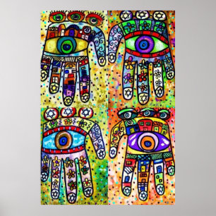 Batik Judaika Hamsas Poster