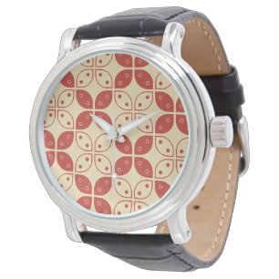 Batik Kawung, indonesisches Muster, javanisch, eth Armbanduhr