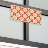 Batik Kawung, indonesisches Muster, Javanisch, Eth Banner (Äußeres Gebäude)