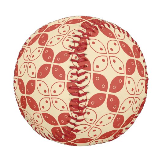 Batik Kawung, indonesisches Muster, Javanisch, Eth Baseball (Schrägansicht)