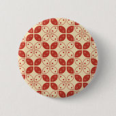 Batik Kawung, indonesisches Muster, Javanisch, Eth Button (Vorderseite)