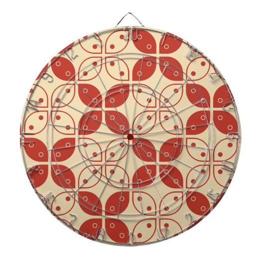 Batik Kawung, indonesisches Muster, Javanisch, Eth Dartscheibe (vorne)