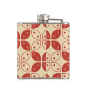 Batik Kawung, indonesisches Muster, Javanisch, Eth Flachmann (Rückseite)