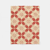 Batik Kawung, indonesisches Muster, Javanisch, Eth Fleecedecke (Vorderseite)