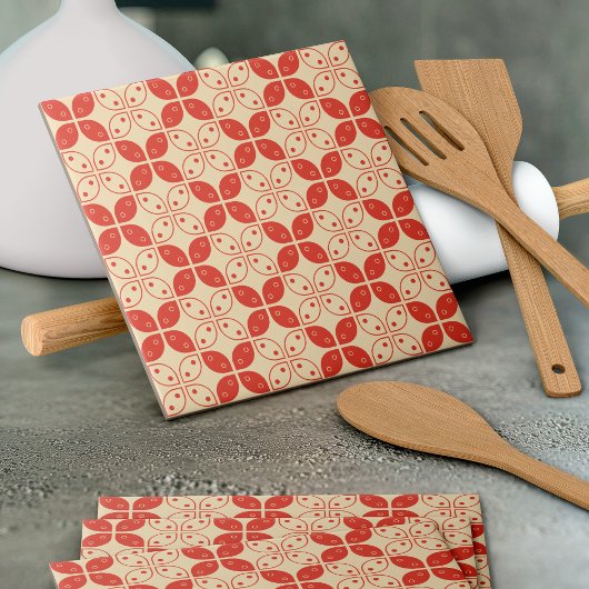 Batik Kawung, indonesisches Muster, Javanisch, Eth Fliese