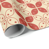 Batik Kawung, indonesisches Muster, Javanisch, Eth Geschenkpapier (Rolleneckpunkt)