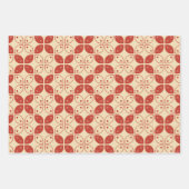 Batik Kawung, indonesisches Muster, Javanisch, Eth Geschenkpapier Set (Vorderseite 2)