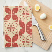 Batik Kawung, indonesisches Muster, Javanisch, Eth Geschirrtuch (Viertel Falte)