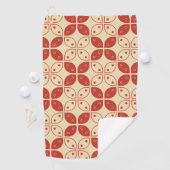 Batik Kawung, indonesisches Muster, Javanisch, Eth Golfhandtuch (Insitu)