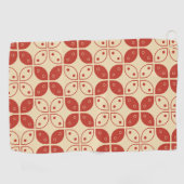 Batik Kawung, indonesisches Muster, Javanisch, Eth Golfhandtuch (Horizontal)
