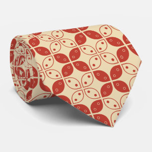 Batik Kawung, indonesisches Muster, Javanisch, Eth Krawatte