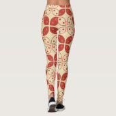 Batik Kawung, indonesisches Muster, Javanisch, Eth Leggings (Rückseite)