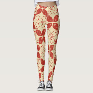 Batik Kawung, indonesisches Muster, Javanisch, Eth Leggings