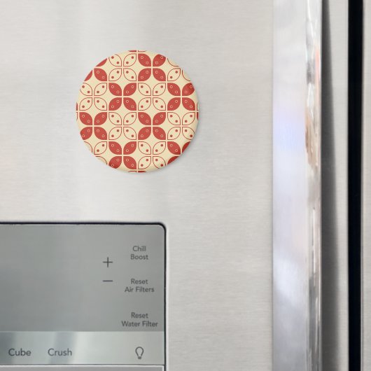 Batik Kawung, indonesisches Muster, Javanisch, Eth Magnet (In Situ (Kühlschrank))
