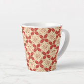 Batik Kawung, indonesisches Muster, Javanisch, Eth Milchtasse (Rechte Ecke)