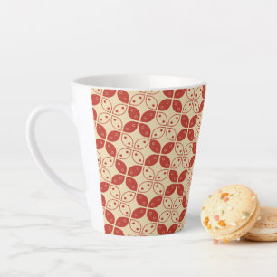 Batik Kawung, indonesisches Muster, Javanisch, Eth Milchtasse