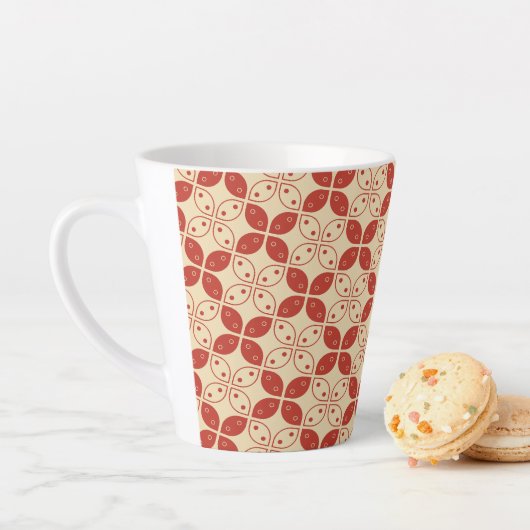 Batik Kawung, indonesisches Muster, Javanisch, Eth Milchtasse (Beispiel)