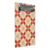 Batik Kawung, indonesisches Muster, Javanisch, Eth Mini Klemmbrett (Schrägansicht)