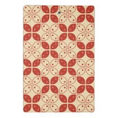 Batik Kawung, indonesisches Muster, Javanisch, Eth Mini Klemmbrett (Rückseite)