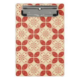 Batik Kawung, indonesisches Muster, Javanisch, Eth Mini Klemmbrett