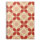 Batik Kawung, indonesisches Muster, Javanisch, Eth Notizblock (Vorderseite)