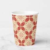 Batik Kawung, indonesisches Muster, Javanisch, Eth Pappbecher (Links)