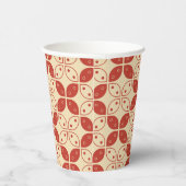 Batik Kawung, indonesisches Muster, Javanisch, Eth Pappbecher (Rechts)