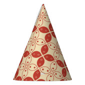 Batik Kawung, indonesisches Muster, Javanisch, Eth Partyhütchen (Links)