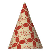 Batik Kawung, indonesisches Muster, Javanisch, Eth Partyhütchen (Rechts)